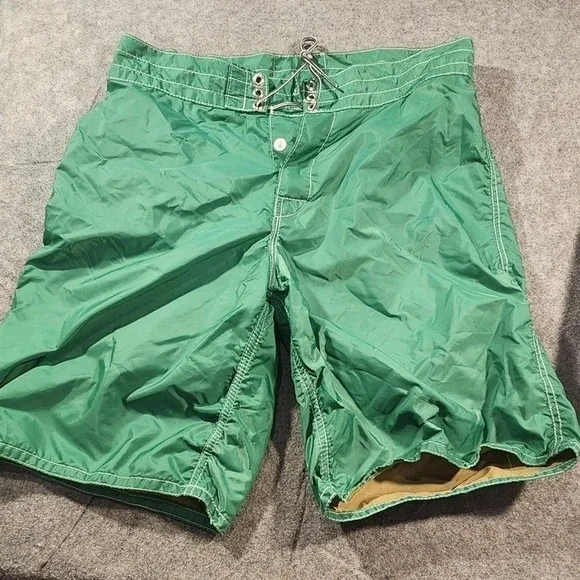 Vintage Birdwell Beach Britches Board Shorts Mens Medium Swim Trunks Nylon Surf